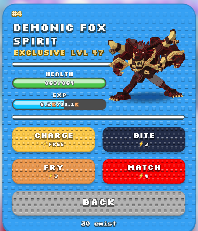 Demonic Fox Spirit in Catch a Brainrot