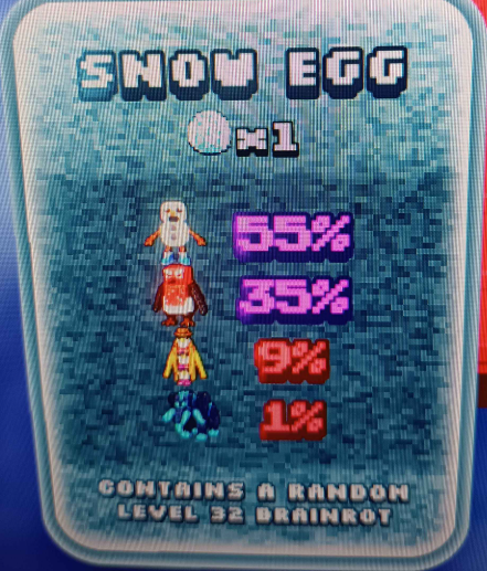 Snow Egg in Catch a Brainrot