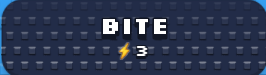 Bite ability reference card - 3 Charges, bites the opposing brainrot for direct damage.