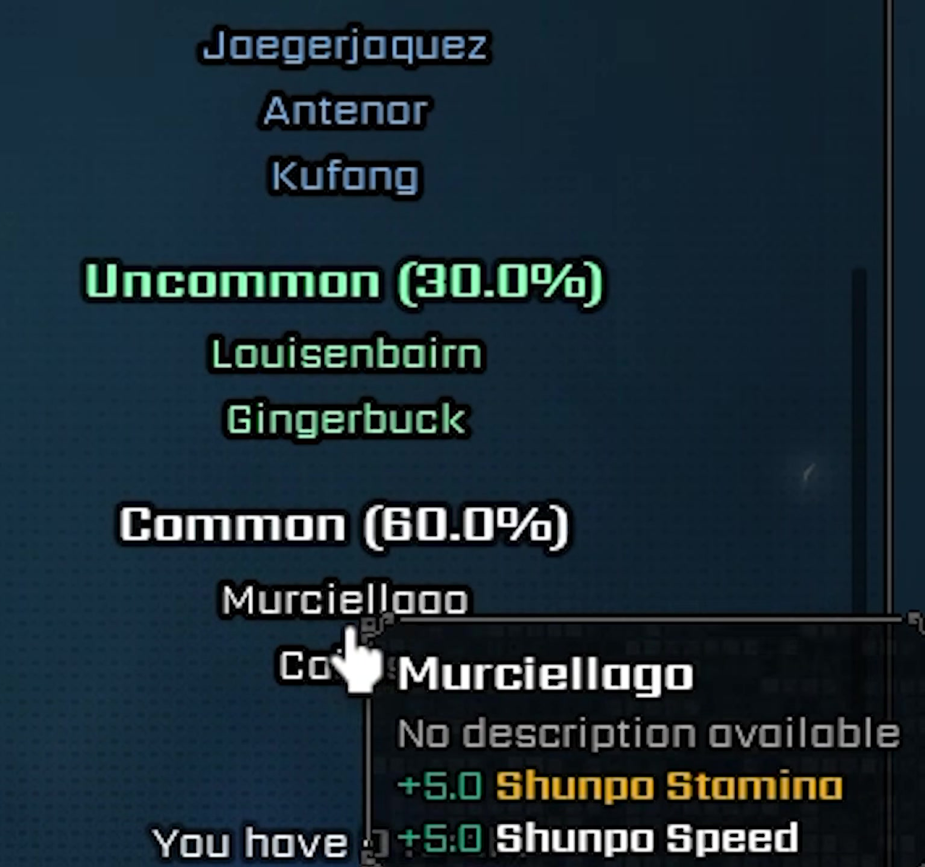 Hollow Traits in VV: Ultimatum